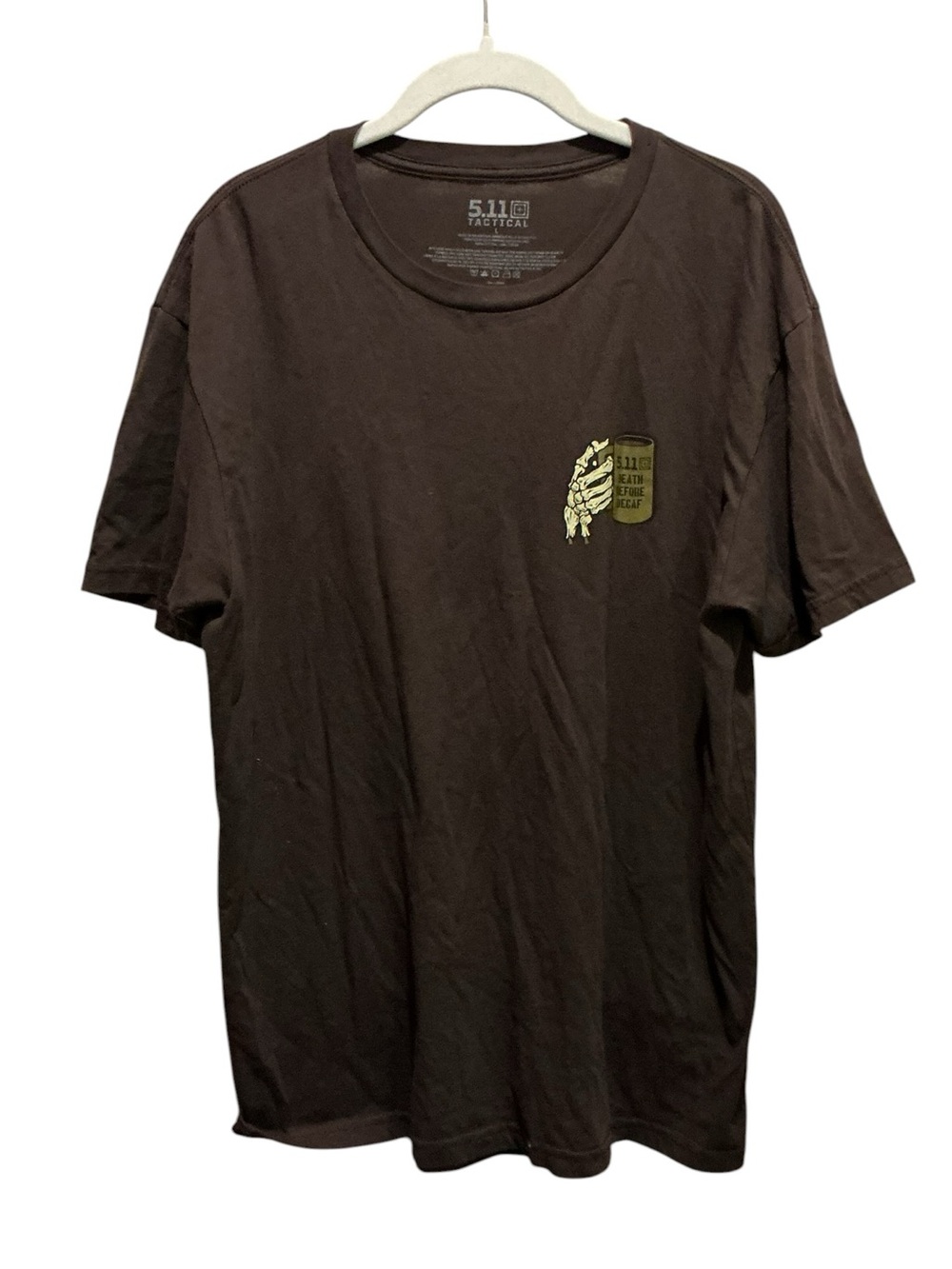 5.11 Tactical Men’s Brown Graphic Design 
T shirt